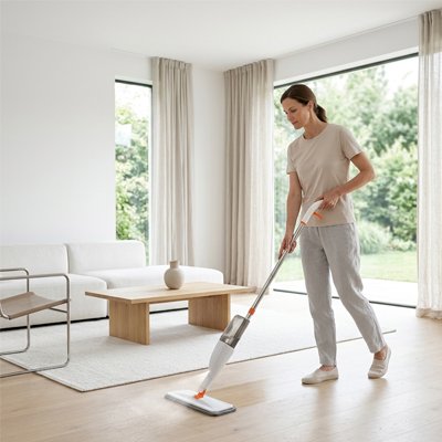 Balai serpillère Système de vaporisation pour nettoyage salon