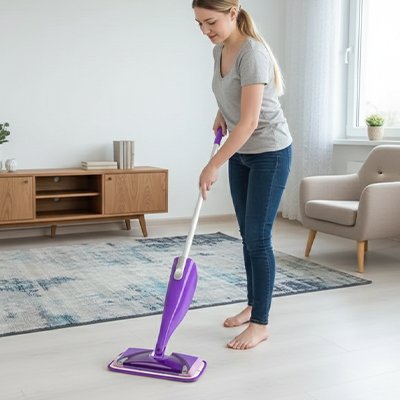 Serpilleres microfibres pour nettoyage salon