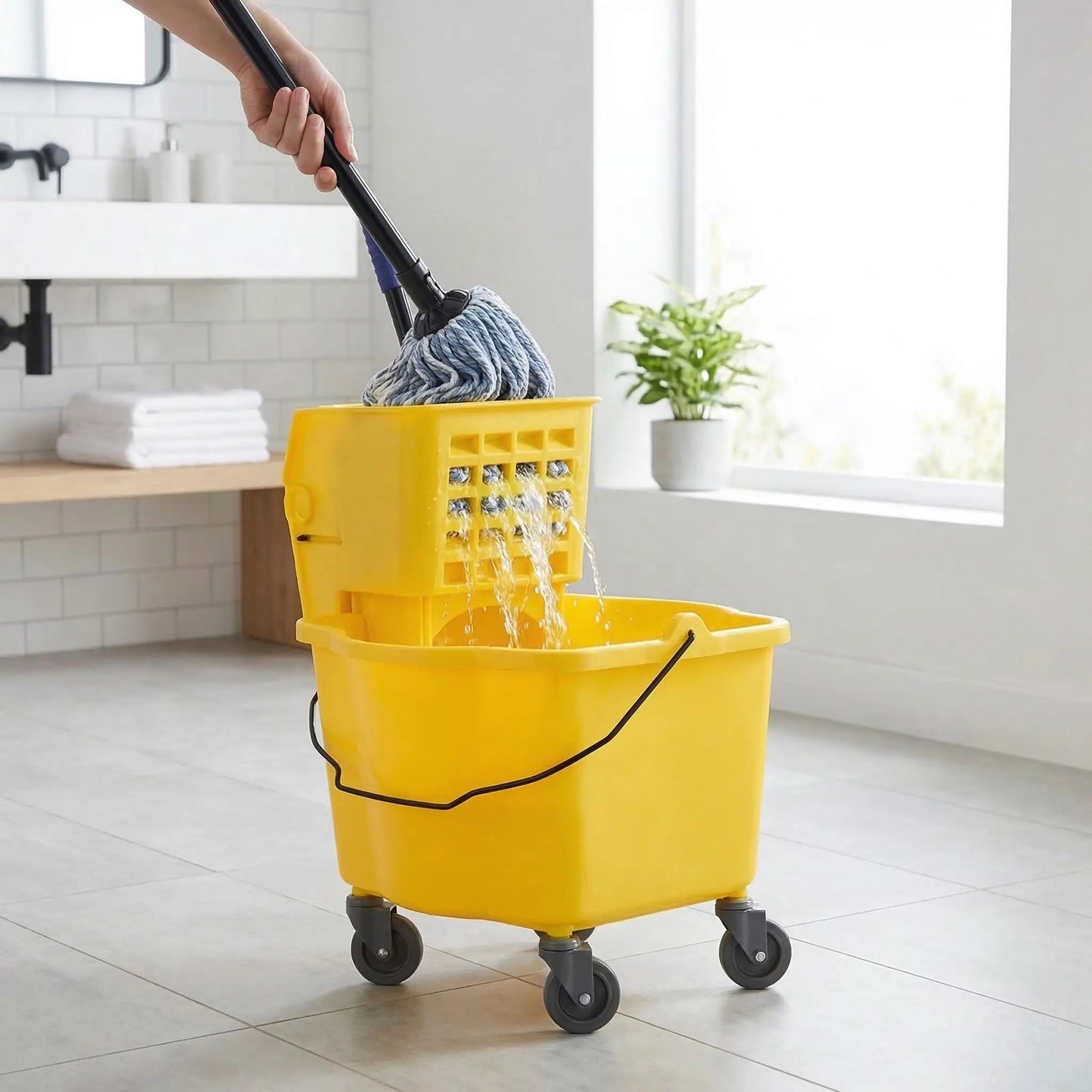 Seau d'eau Pression manuelle simple utilisation