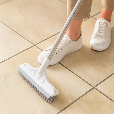 balai brosse Robuste blanc pour nettoyage sol