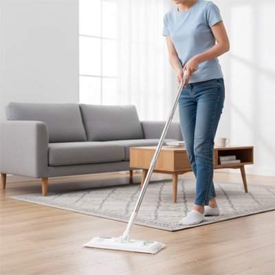 Balai plat moderne pour sols lisses