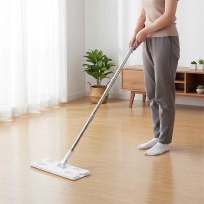 Balai plat professionnel pour sols propres