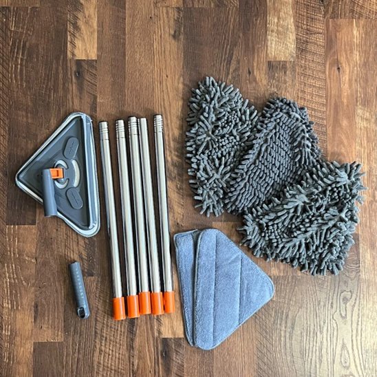Balai serpillère CleanCoin triangulaire absorbant multifonction