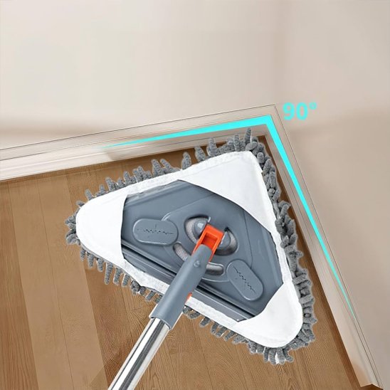 Balai serpillère CleanCoin triangulaire efficace pour les coins 