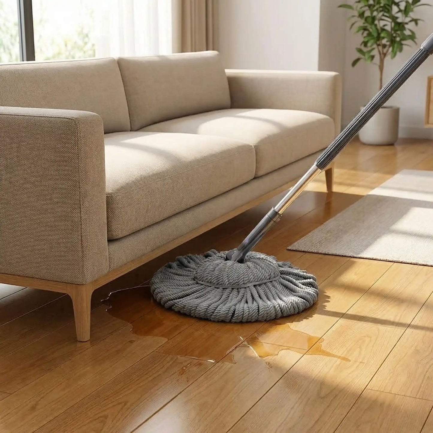 balai serpillere pratique pour nettoyage sous canape