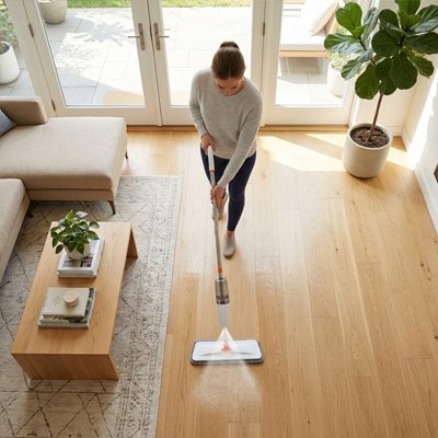 Balai serpillère Système de vaporisation pratique  pour nettoyage sols