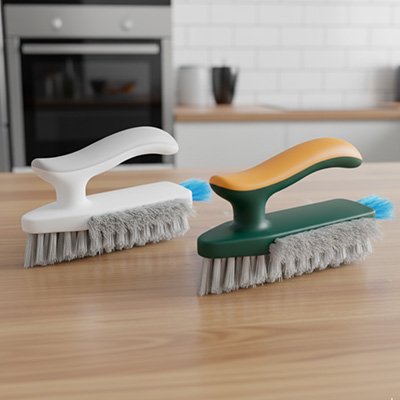 Brosse de nettoyage 4 en 1 vert blanc