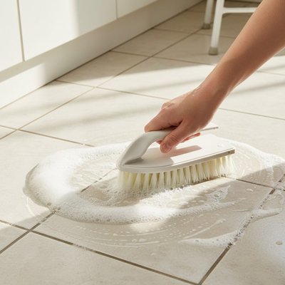 Brosse de nettoyage antidérapant récurant joints carrelage 