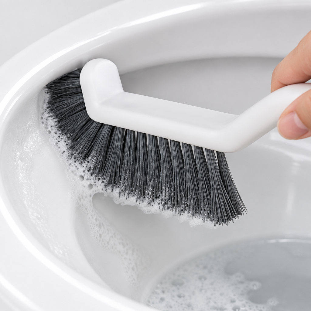 Brosse nettoyage Ergoclean nettoyant les toilettes