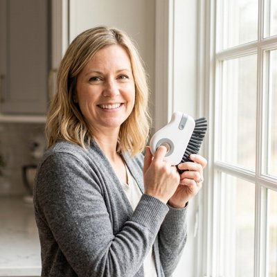Brosse nettoyage Pro-Rainures gris