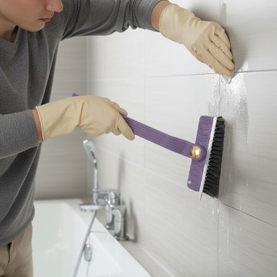 Brosse nettoyage rotatif  mur