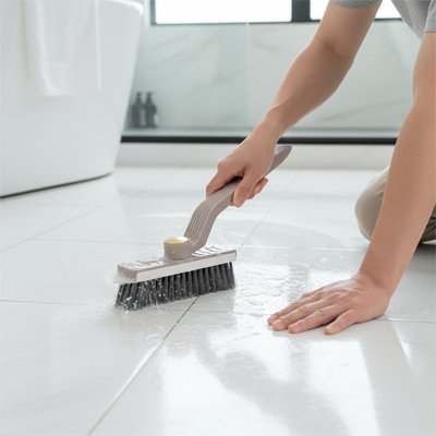 Brosse nettoyage rotatif salle bain