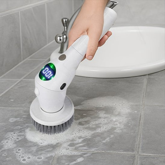 Brosse rotative nettoyage​ 8 en 1 pour nettoyage carrelage