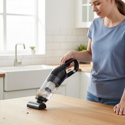 Mini aspirateur Compact Puissant nettoie table cuisine