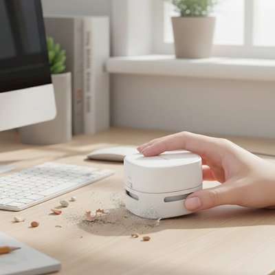 Mini aspirateur anti-poussière nettoie bureau ordinateur 