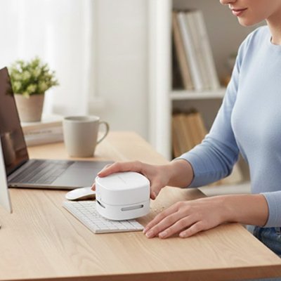 Mini aspirateur anti-poussière nettoie clavier