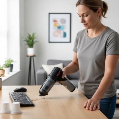 Mini aspirateur Aspi-Vite efficace pour nettoyage miettes  