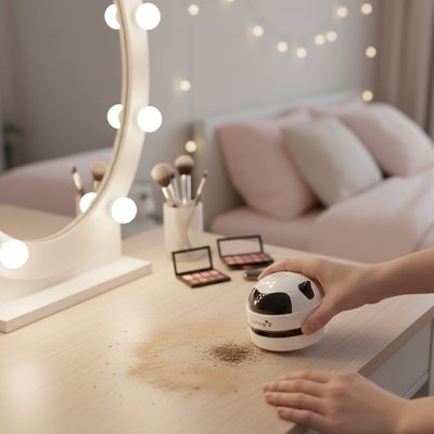 Mini aspirateur Intelligent nettoie coiffeuse 