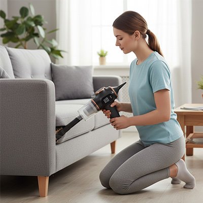Mini aspirateur nettoie canapé