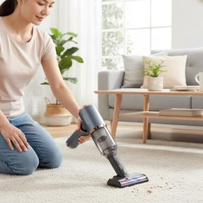 Mini aspirateur Zéro Poussière efficace pour nettoyage tapis salon 