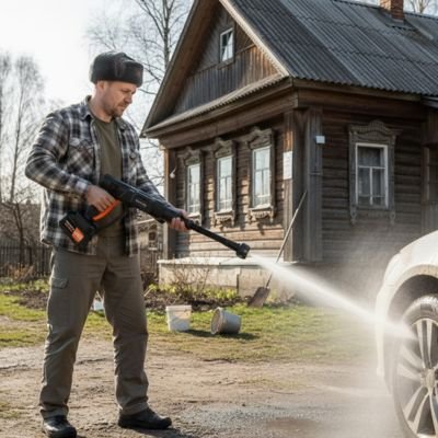 Nettoyeur haute pression sans fil HydroJet nettoyage voiture