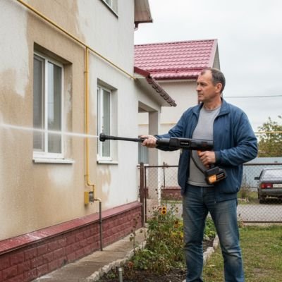Nettoyeur haute pression sans fil HydroJet pratique pour nettoyage mur