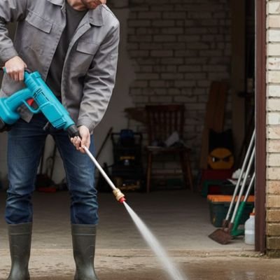 Nettoyeur haute pression sans fil JetMax pour nettoyage sol garage