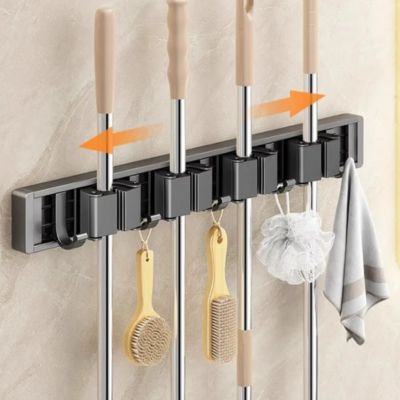 porte balai mural compact pratique gain place