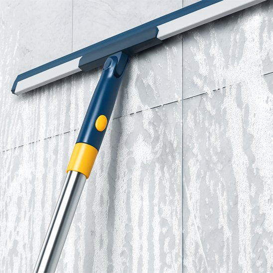 raclette sol impeccable bleu nettoyage murs