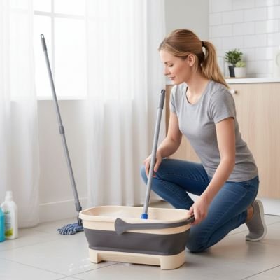 seau d'eau efficace pour nettoyage maison