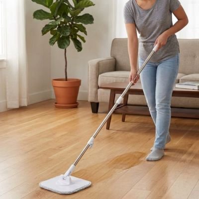 Serpillère MagicMop efficace pour sols propres 