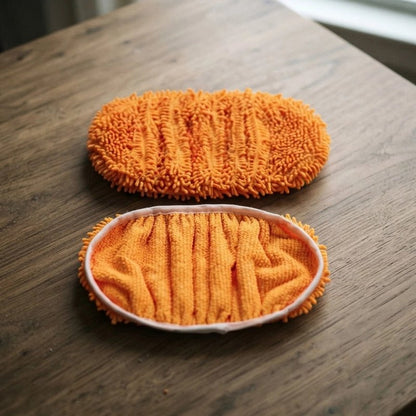 Serpilleres microfibres élastique orange